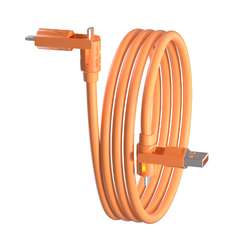 4-in-1 silicone data cable